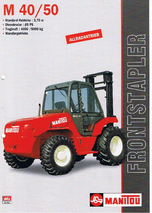 Terénní vysokozdvižné vozíky Manitou M 40.4
