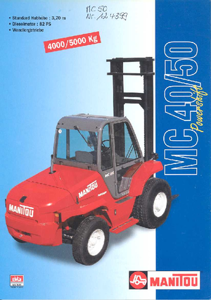 Terénní vysokozdvižné vozíky Manitou MC 40 CP