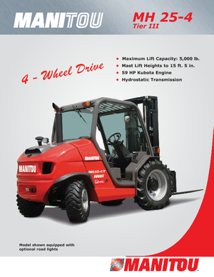 Terénní vysokozdvižné vozíky Manitou MH 25-4T Buggie