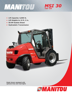 Terénní vysokozdvižné vozíky Manitou MSI 30 T