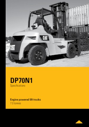 Čelní vysokozdvižné dieselové vozíky Caterpillar DP70N1