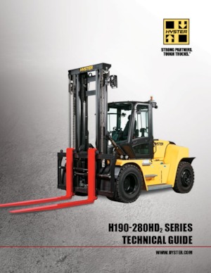 Čelní vysokozdvižné dieselové vozíky Hyster H190HD2