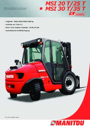 Terénní vysokozdvižné vozíky Manitou MSI 30 T