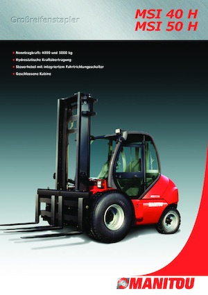 Terénní vysokozdvižné vozíky Manitou MSI 50 H
