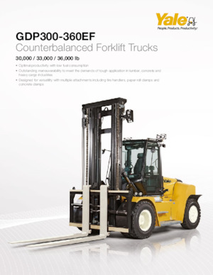 Terénní vysokozdvižné vozíky Yale GP360EF