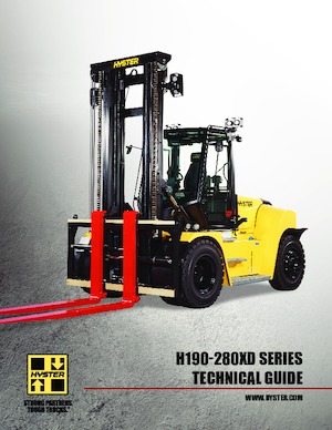 Čelní vysokozdvižné dieselové vozíky Hyster H190XD