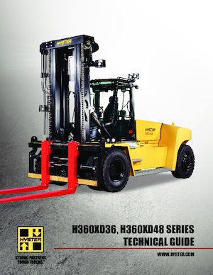Terénní vysokozdvižné vozíky Hyster H360XD48
