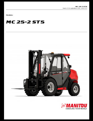 Terénní vysokozdvižné vozíky Manitou MC 25-2