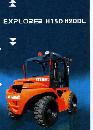 Terénní vysokozdvižné vozíky Mast Explorer H 20 DL