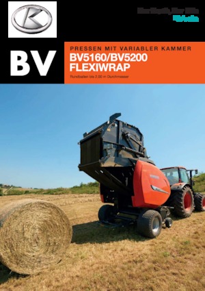 Lisy na válcové balíky Kubota BV5160 SC 14