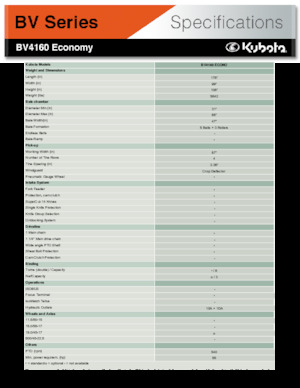 Lisy na válcové balíky Kubota BV4160 Econo