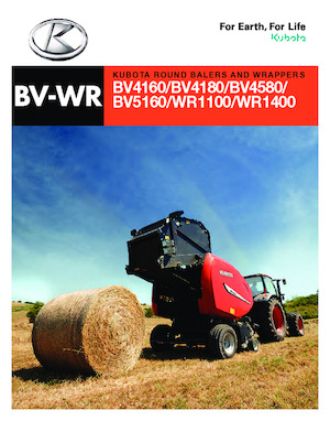 Lisy na válcové balíky Kubota BV4580NT