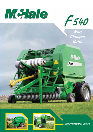 Lisy na válcové balíky McHale F 550