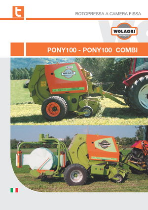 Lisy na válcové balíky Wolagri Pony 100 Combi