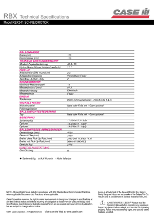 Lisy na válcové balíky Case IH RBX 341 IS