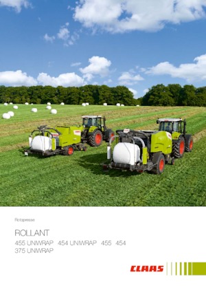 Lisy na válcové balíky Claas Rollant 455 RC Uniwrap 