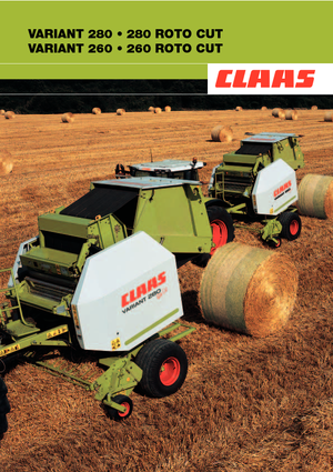 Lisy na válcové balíky Claas Variant 260
