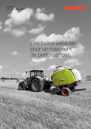 Lisy na válcové balíky Claas Variant 365 RC Pro