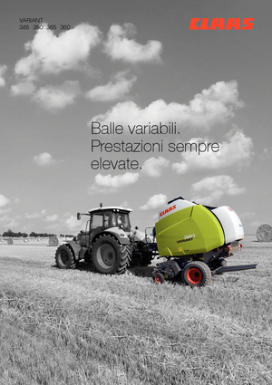 Lisy na válcové balíky Claas Variant 365 RC Pro