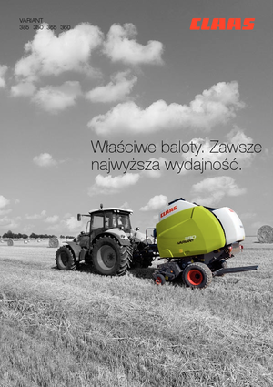 Lisy na válcové balíky Claas Variant 365 RC Pro