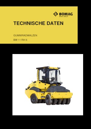 Pneumatikové válce Bomag BW 11 RH 5