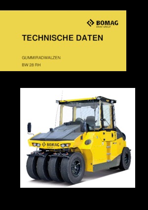 Pneumatikové válce Bomag BW 28 RH