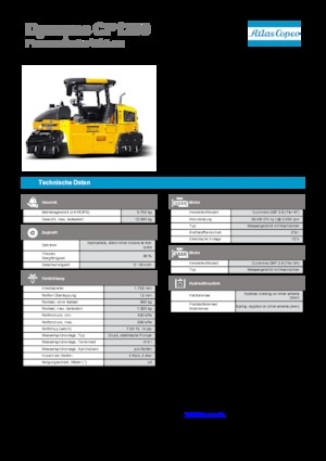 Pneumatikové válce Dynapac CP 1200 