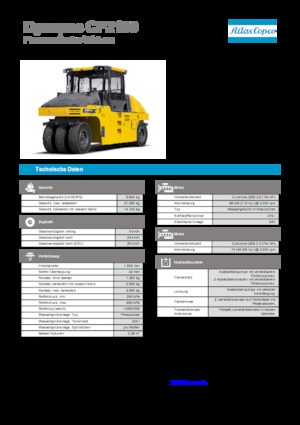 Pneumatikové válce Dynapac CP 2100