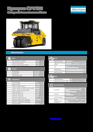 Pneumatikové válce Dynapac CP 2100