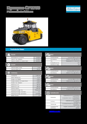 Pneumatikové válce Dynapac CP 2700