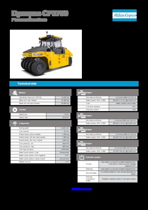 Pneumatikové válce Dynapac CP 2700