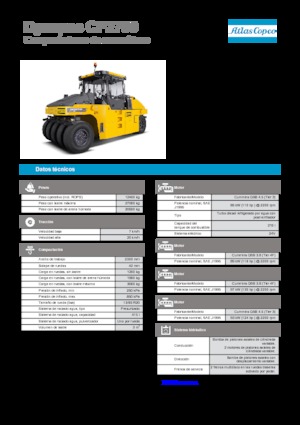 Pneumatikové válce Dynapac CP 2700