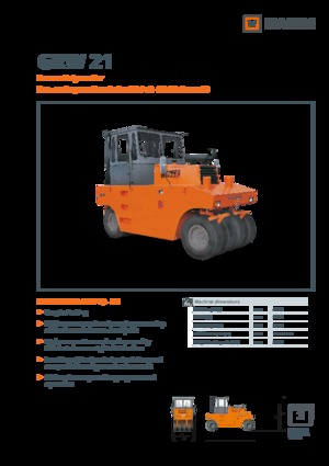 Pneumatikové válce Hamm GRW 21
