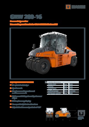 Pneumatikové válce Hamm GRW 280i-16