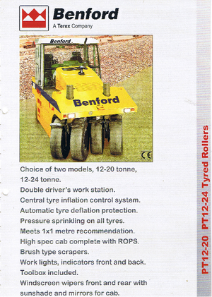 Pneumatikové válce Benford PT 12/20