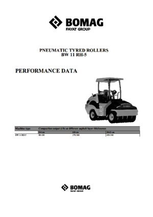 Pneumatikové válce Bomag BW 11 RH 5