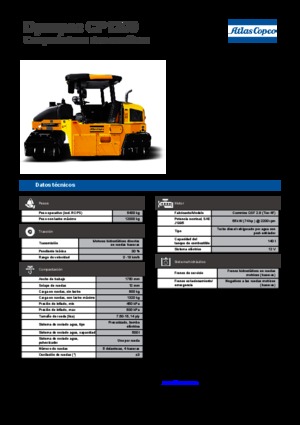 Pneumatikové válce Dynapac CP 1200