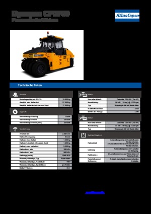 Pneumatikové válce Dynapac CP 2700