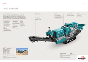 Mobilní čelisťové drtiče Powerscreen 1000 MAXTRAK