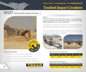 Mobilní čelisťové drtiče Tesab 1012T 