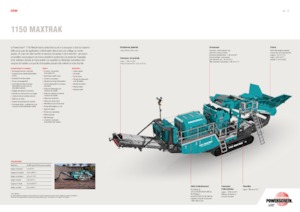 Mobilní čelisťové drtiče Powerscreen 1150 Maxtrak