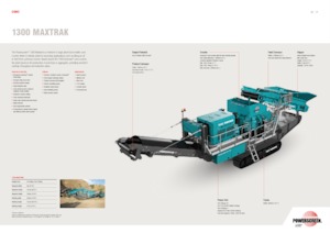 Mobilní čelisťové drtiče Powerscreen 1300 Maxtrak