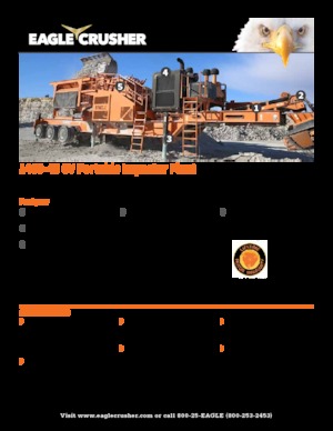 Mobilní čelisťové drtiče Eagle Crusher 1400-45 CV