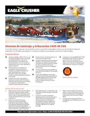 Mobilní čelisťové drtiče Eagle Crusher 1400-45 CVS