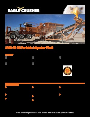 Mobilní čelisťové drtiče Eagle Crusher 1400-45 OC
