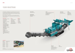 Mobilní čelisťové drtiče Powerscreen 1500 Maxtrak