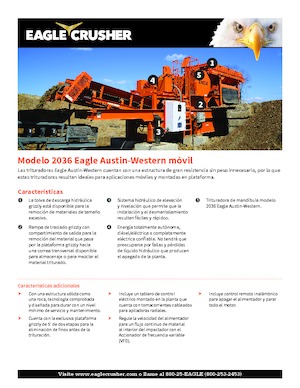 Mobilní čelisťové drtiče Eagle Crusher 2036 Eagle