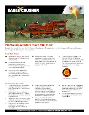 Mobilní čelisťové drtiče Eagle Crusher 400-04 CV