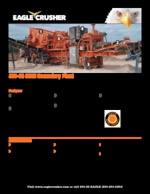 Mobilní čelisťové drtiče Eagle Crusher 500-05 CVSS