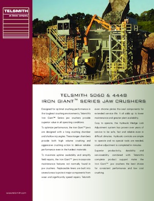 Mobilní čelisťové drtiče Telsmith 4448